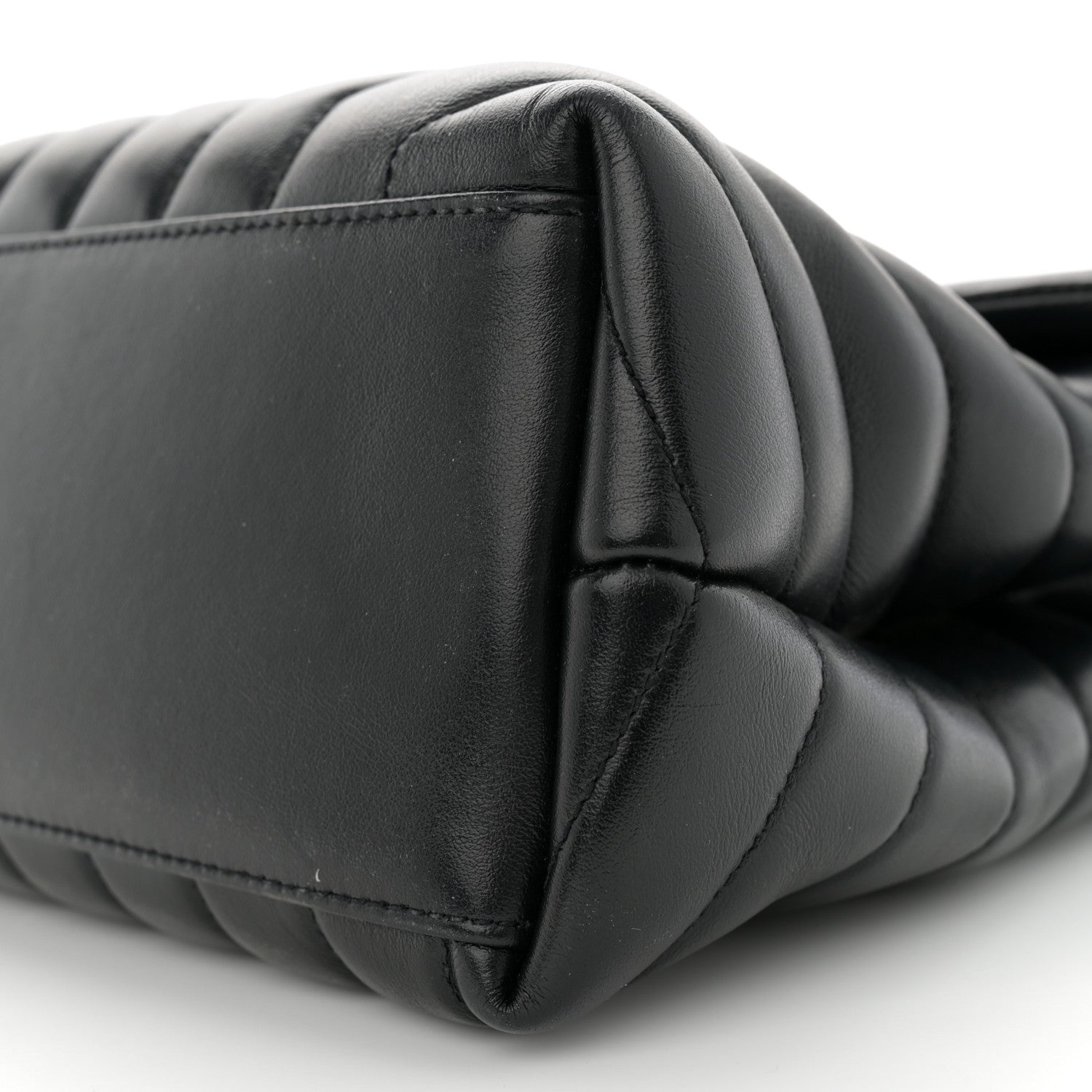 Saint Laurent Calfskin Y Quilted Monogram Medium Loulou Chain Satchel Black 10 of 15