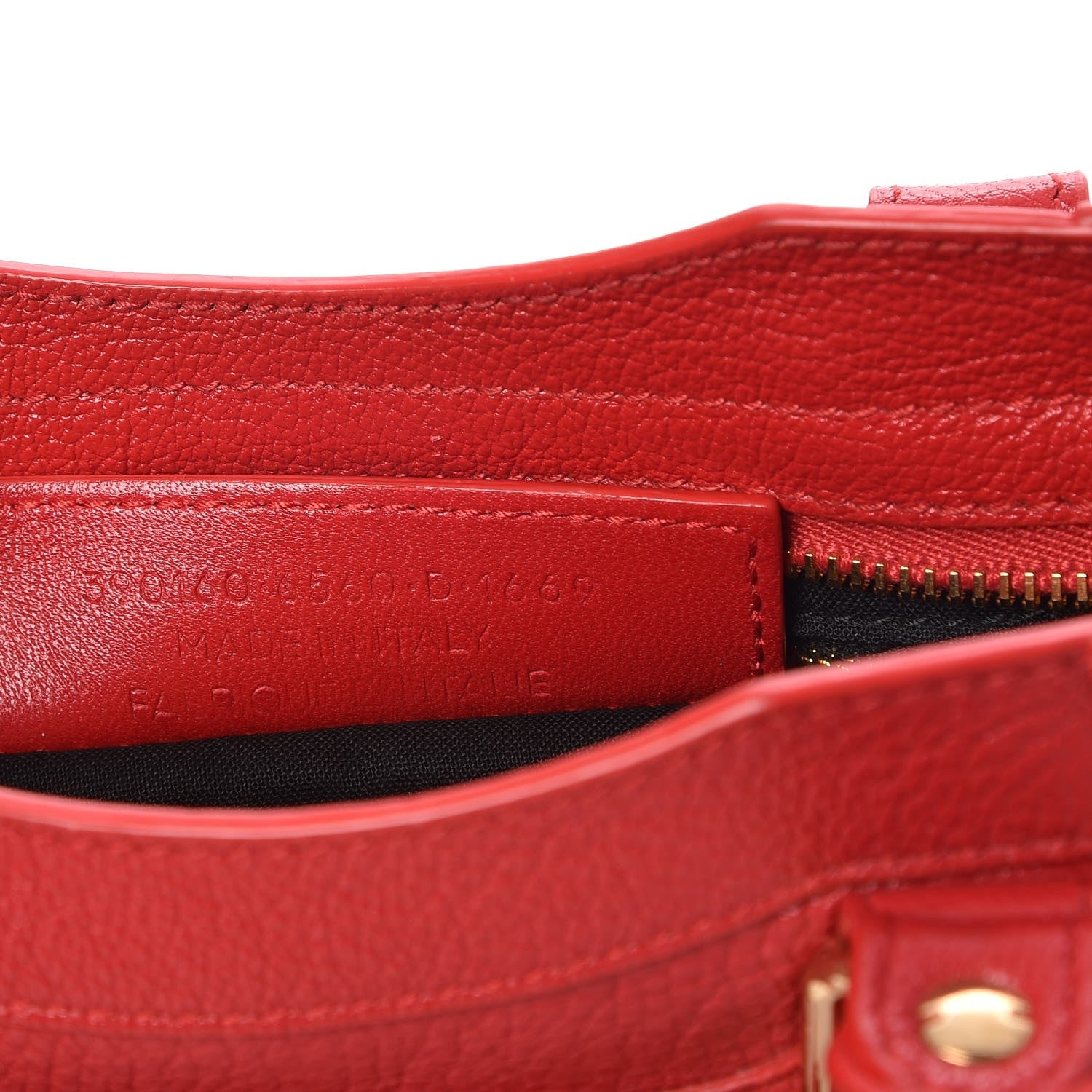 Balenciaga Chevre Gold Metallic Edge Hardware Mini City Rouge Grenade 7 of 8