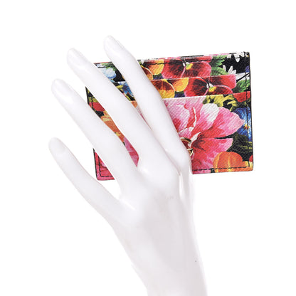 Dolce & Gabbana Dauphine Floral Print Card Holder Multicolor 2 of 7