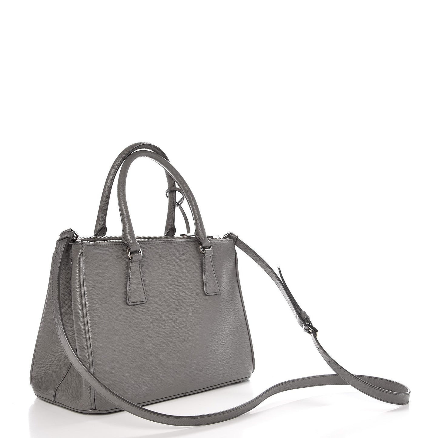 Saffiano Small Galleria Double Zip Tote Marmo