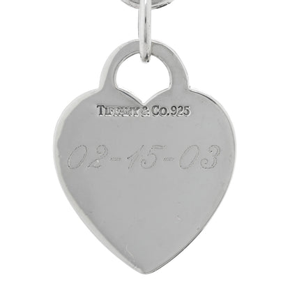 Tiffany Sterling Silver Heart Tag Charm Bracelet 3 of 4