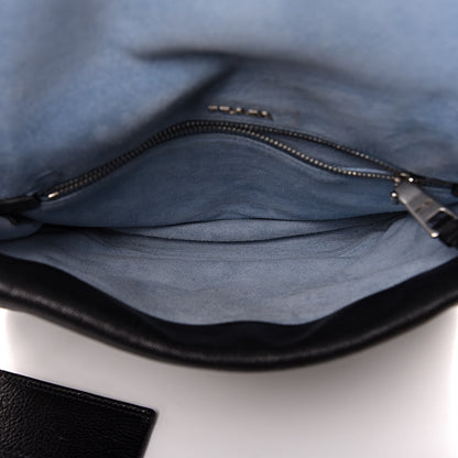 Prada Glace Calf Etiquette Flap Black Astrale 5 of 11