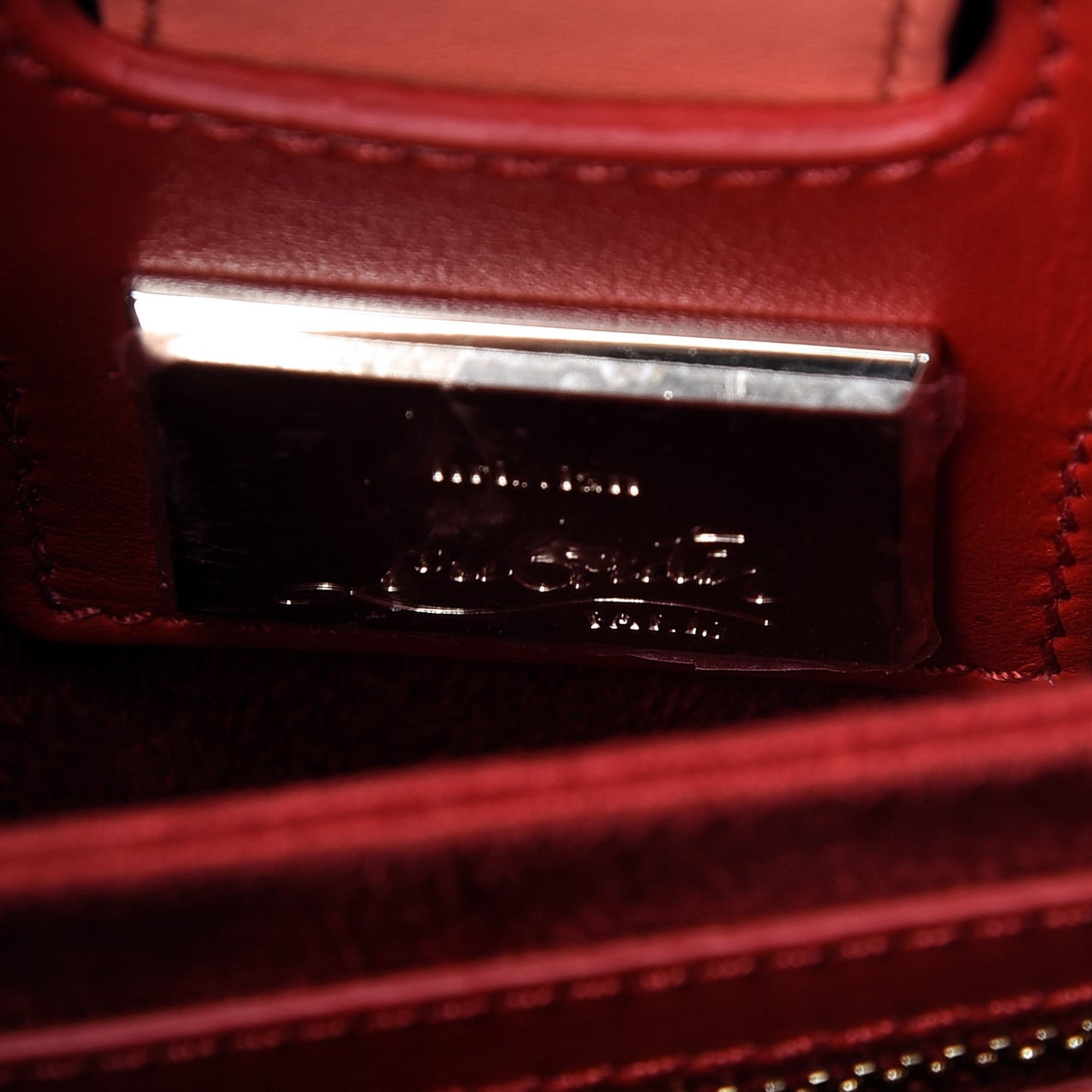 Calfskin Studded Small Paloma Flamingo