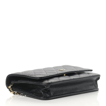 Chanel Caviar Quilted Wallet On Chain WOC Black 3 of 11