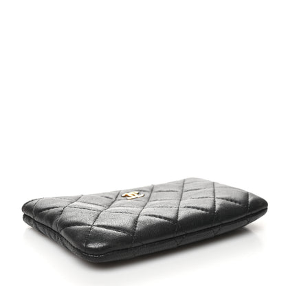 Chanel Lambskin Quilted Small Cosmetic Case Black 4 of 11