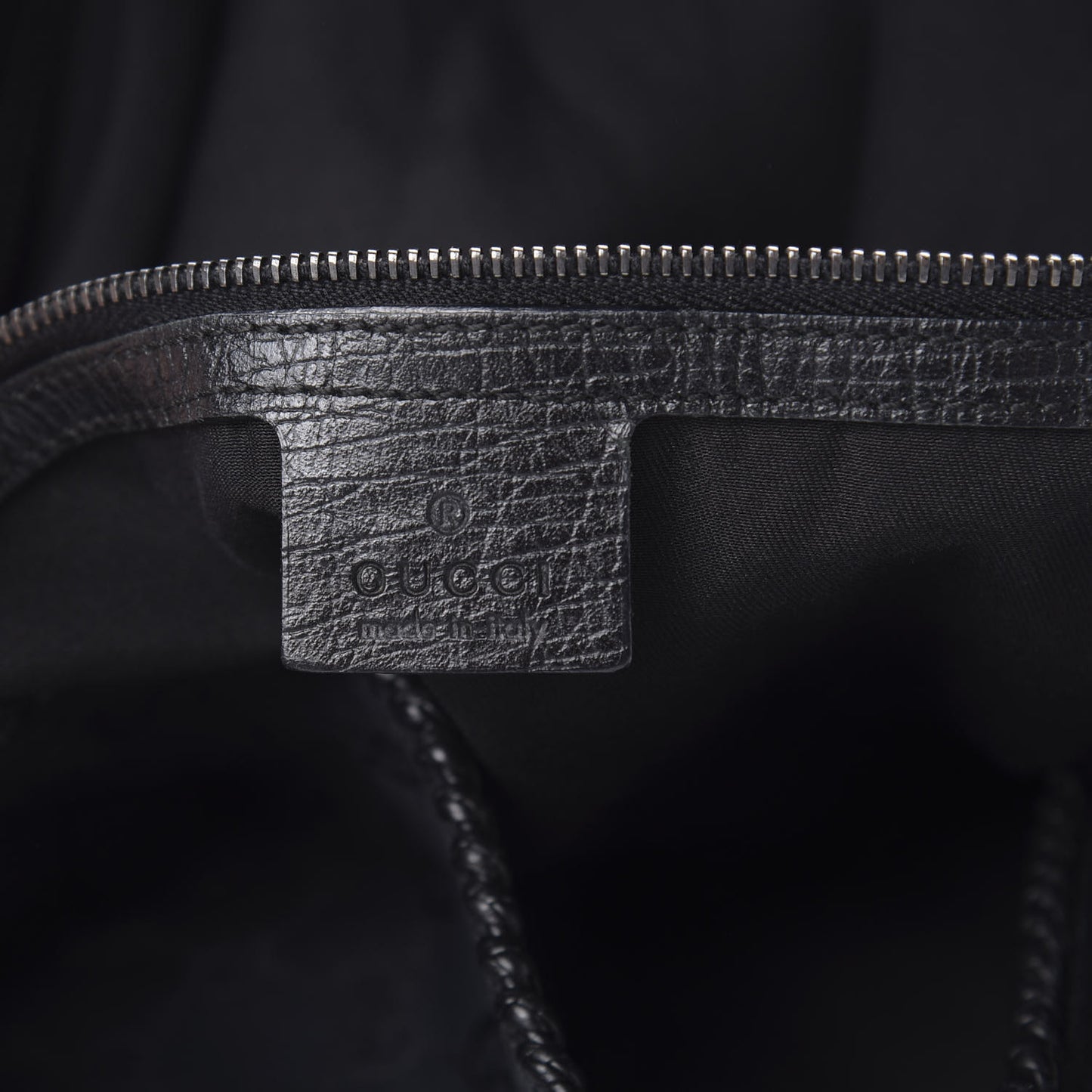 Monogram Large Horsebit Chain Hobo Black