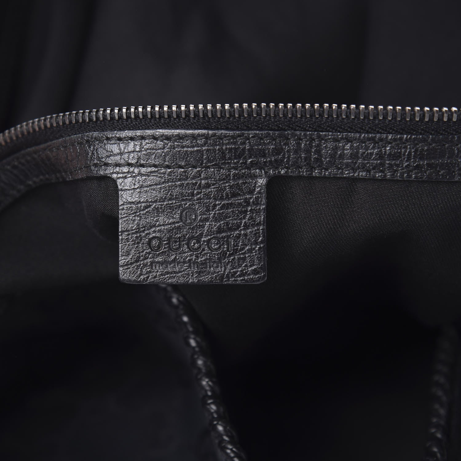 Gucci Monogram Large Horsebit Chain Hobo Black 6 of 12