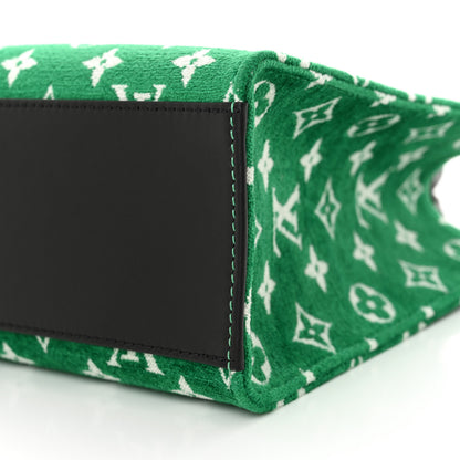 Louis Vuitton Jacquard Velvet Monogram Onthego PM Green 9 of 9