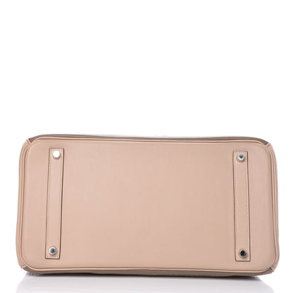 Hermes Swift Ghillies Birkin 35 Argile Etoupe 35 of 38