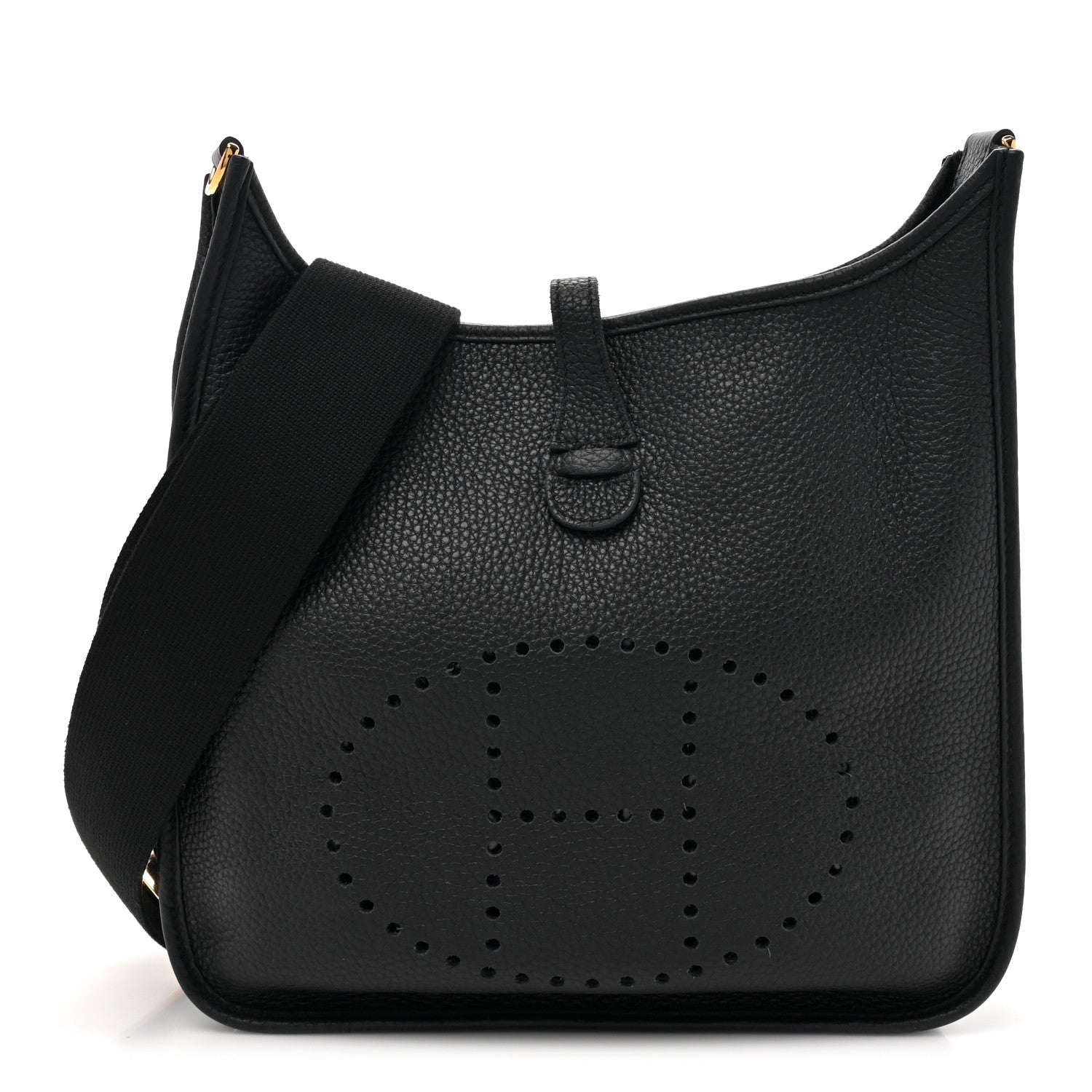 Hermes Taurillon Clemence EVELYNE III PM Black 1 of 13