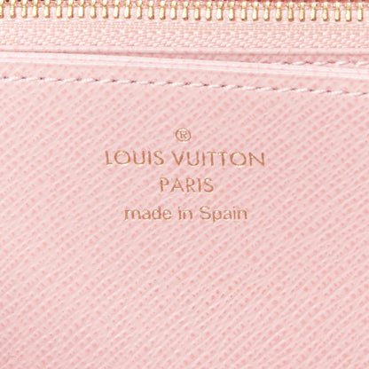 Louis Vuitton Damier Ebene Zippy Wallet Rose Ballerine 8 of 8