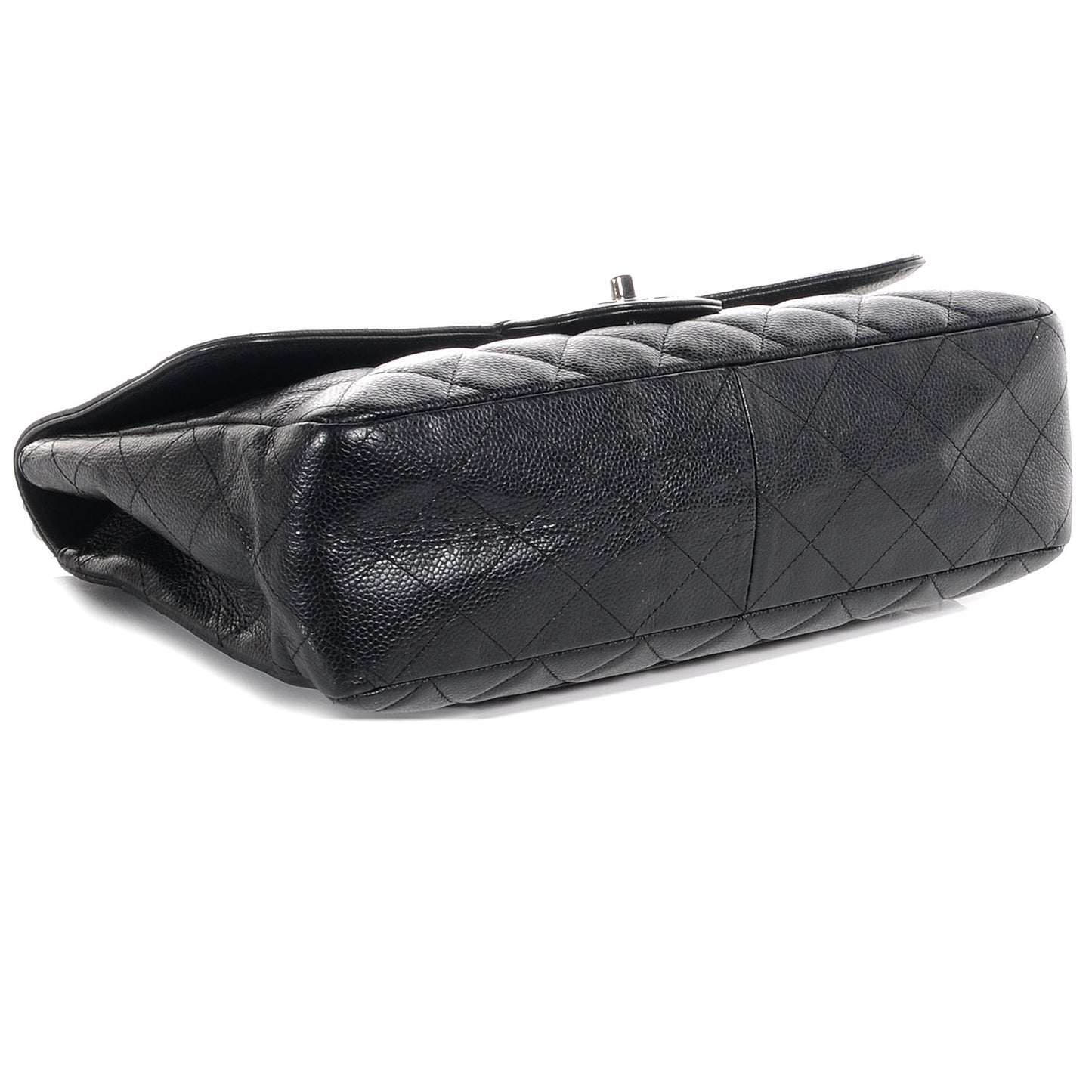 Caviar Jumbo Single Flap Black