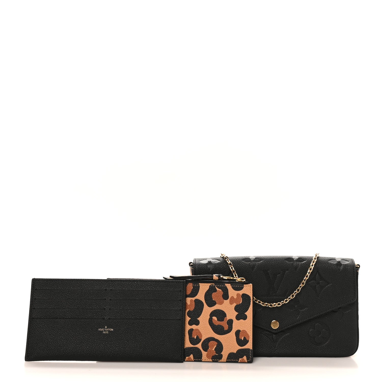 Louis Vuitton Empreinte Monogram Giant Wild At Heart Felicie Pochette Black 3 of 10