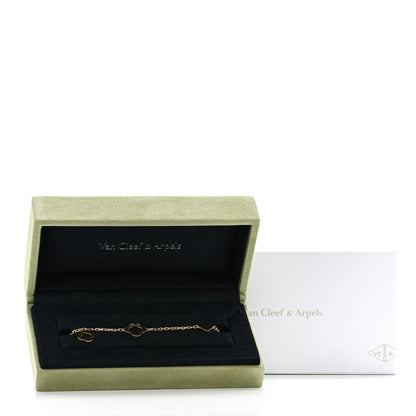 Van Cleef & Arpels 18K Yellow Gold 3 Motifs Byzantine Alhambra Bracelet 5 of 5