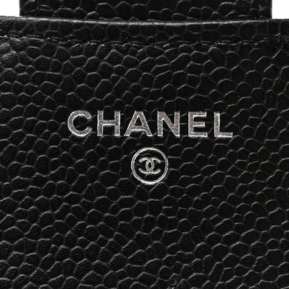 Chanel Caviar Quilted Compact Flap Wallet Black 6 of 10