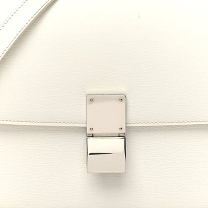 Celine Liege Calfskin Medium Classic Box Flap Bag White 9 of 14