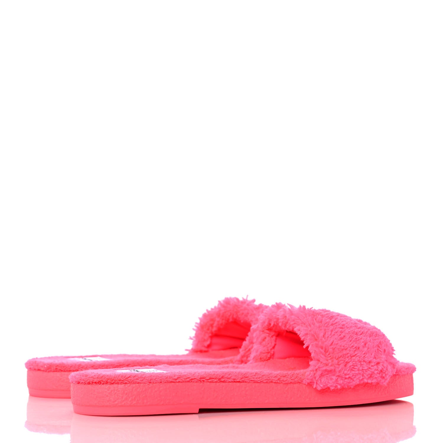 Chanel Terry CC Flat Mules Sandals 39 Pink 4 of 8