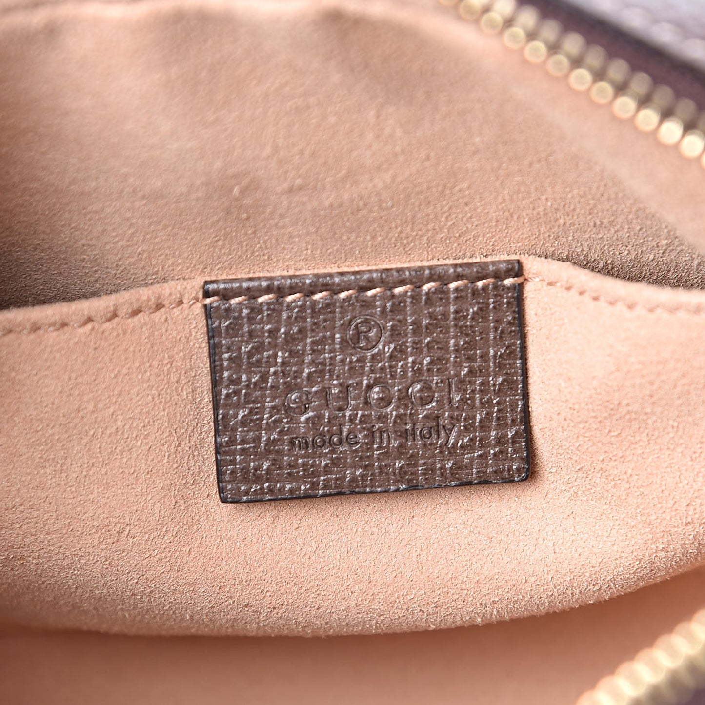 GG Supreme Monogram Web Mini Ophidia Shoulder Bag Brown