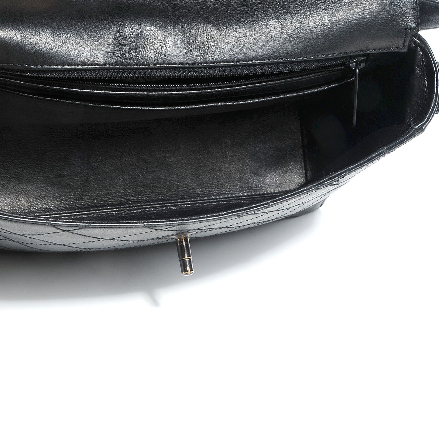 Lambskin Medium Flap Bag Black