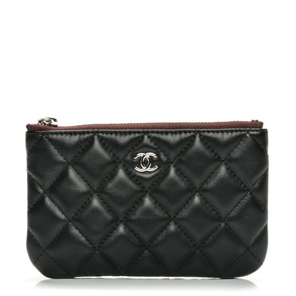 Chanel Lambskin Quilted Small Cosmetic Case Black 1 of 7