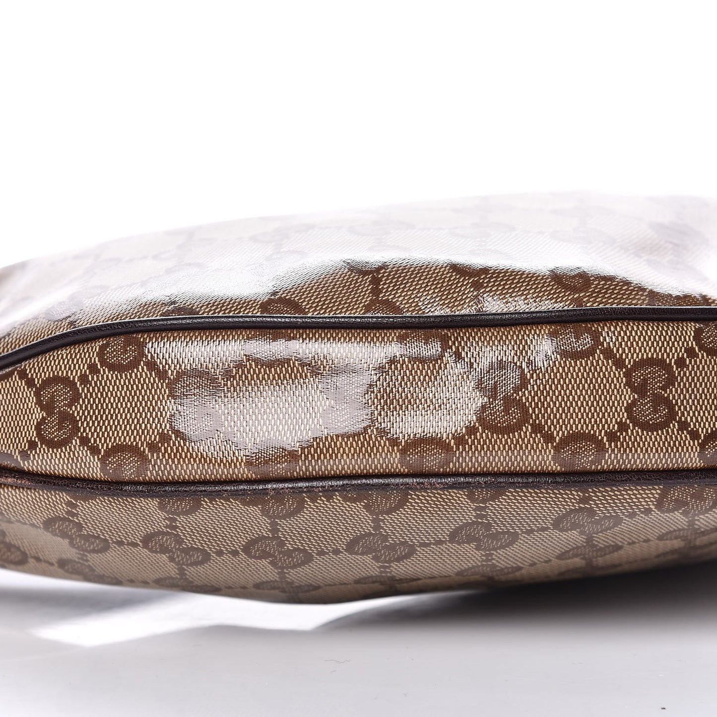 Crystal Monogram Duchessa Mini Hobo Brown