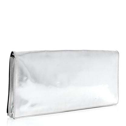 Prada Metallic Pouch Silver 3 of 10