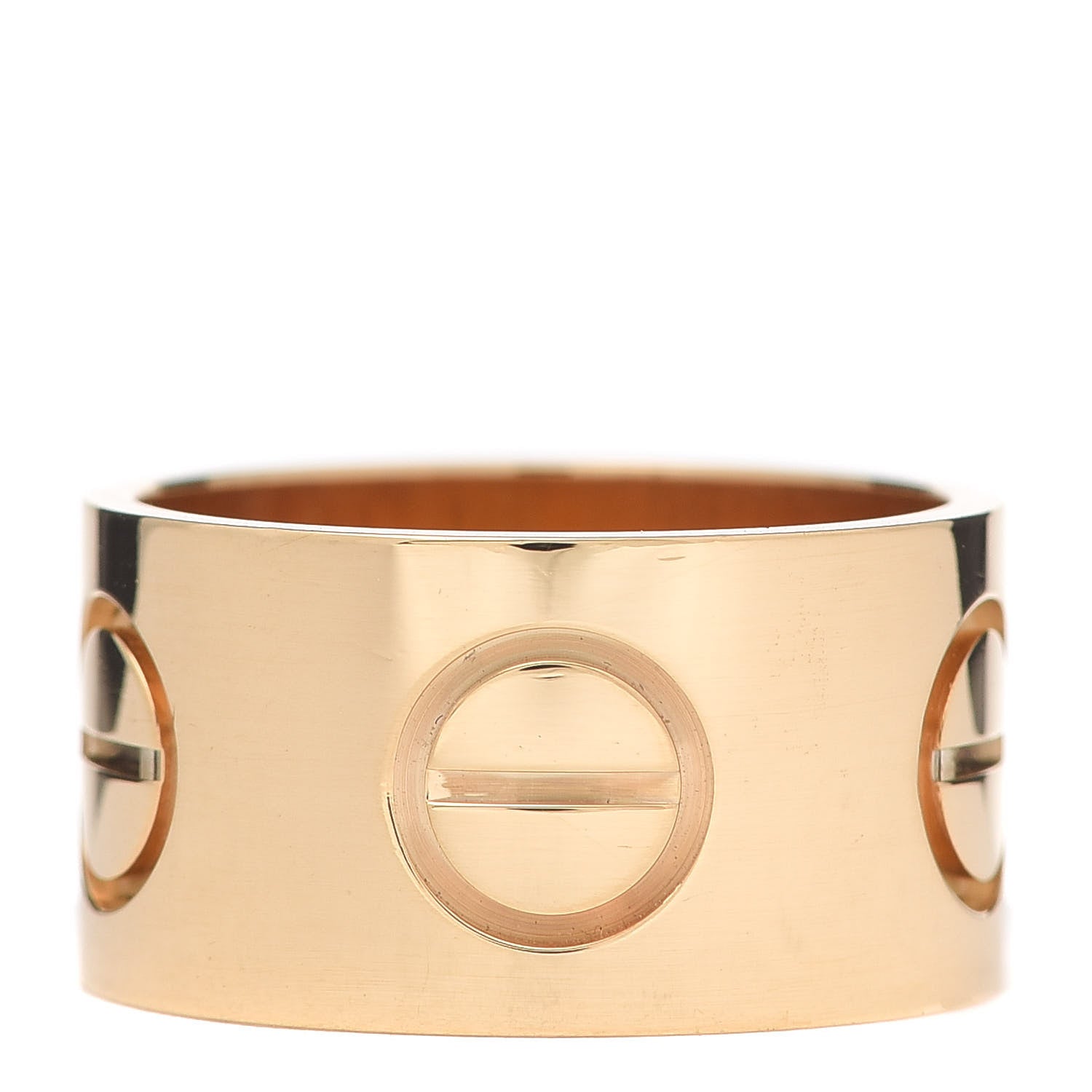 Cartier 18K Yellow Gold 11mm LOVE Ring 56 7.5 1 of 5