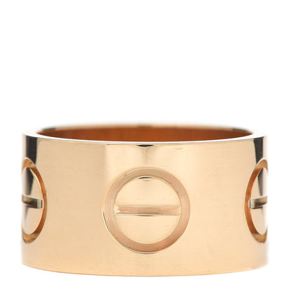 Cartier 18K Yellow Gold 11mm LOVE Ring 56 7.5 1 of 5