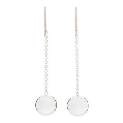 Tiffany Sterling Silver 10mm HardWear Ball Drop Earrings 1 of 4