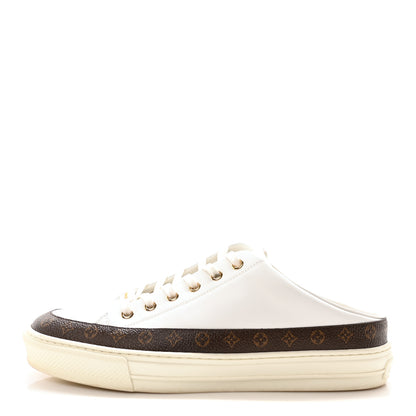 Louis Vuitton Monogram Womens Stellar Open Back Sneakers 39.5 White 1 of 8