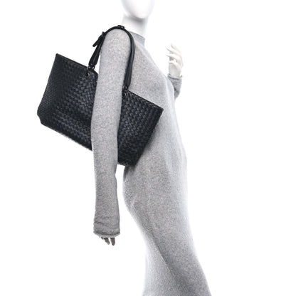 Bottega Veneta Nappa Intrecciato Large Capri Tote Black 2 of 10