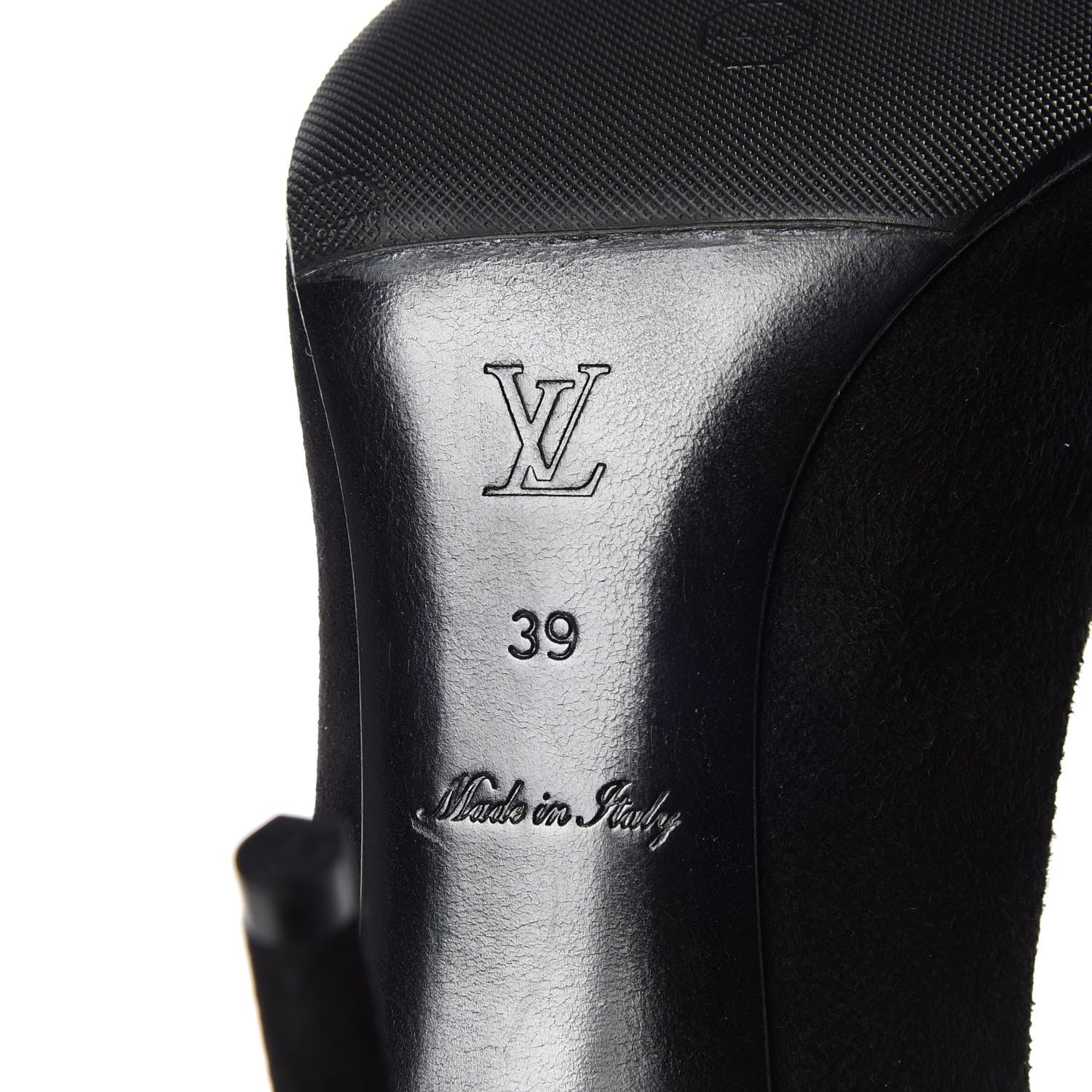 Louis Vuitton Suede Eyeline Pumps 39 Black 9 of 15