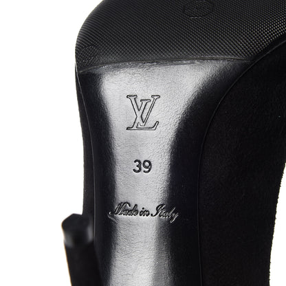 Louis Vuitton Suede Eyeline Pumps 39 Black 9 of 15