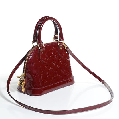 Louis Vuitton Vernis Alma BB Griotte 3 of 7