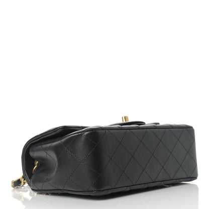 Chanel Lambskin Quilted Egyptian Amulet Mini Rectangular Flap Black 3 of 11