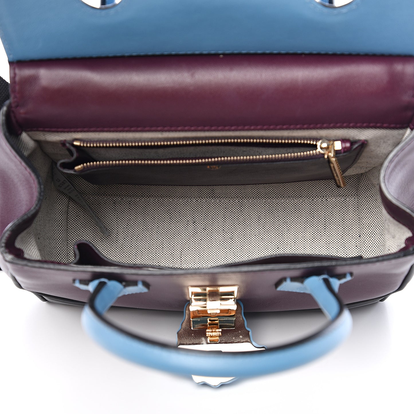 Calfskin Medium Palazzo Empire Bag Multicolor