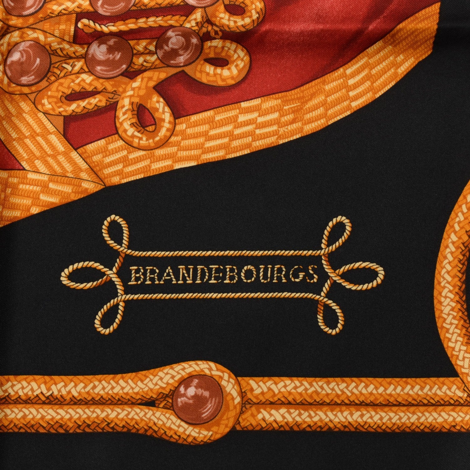 Hermes Silk Brandebourgs Scarf 90 4 of 5