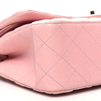 Chanel Lambskin Quilted Jumbo Double Flap Light Pink 9 of 11
