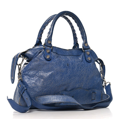 Balenciaga Agneau Giant 12 Silver Hardware Town Bleu Glacier 4 of 15