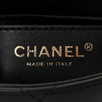 Chanel Lambskin Quilted Mini Heart Charms Flap Black 6 of 11