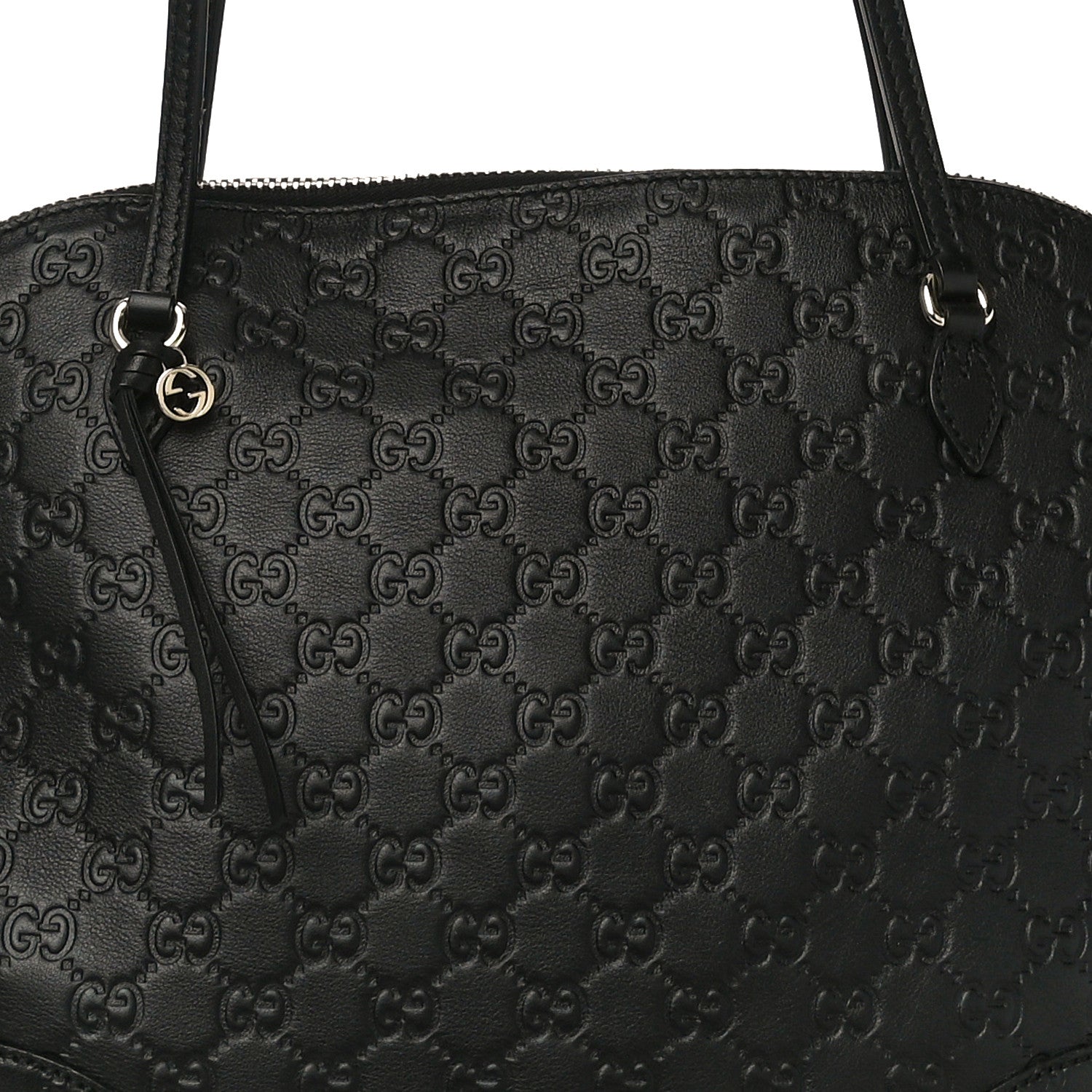 Gucci Guccissima Medium Bree Shoulder Bag Black 8 of 10