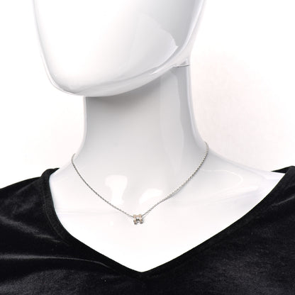 Hermes Palladium Mini Pop H Pendant Necklace Marron Glace 2 of 6