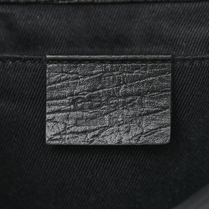 Gucci Monogram Horsebit Chain Clutch Black 6 of 11