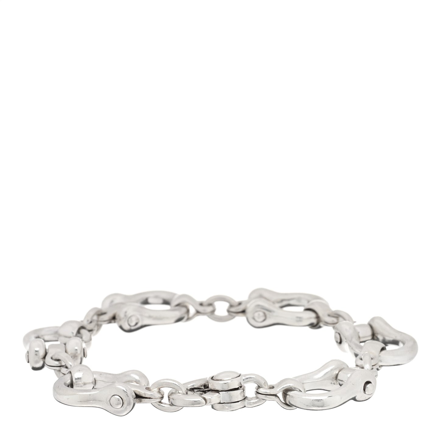 Sterling Silver Horsebit Link Bracelet