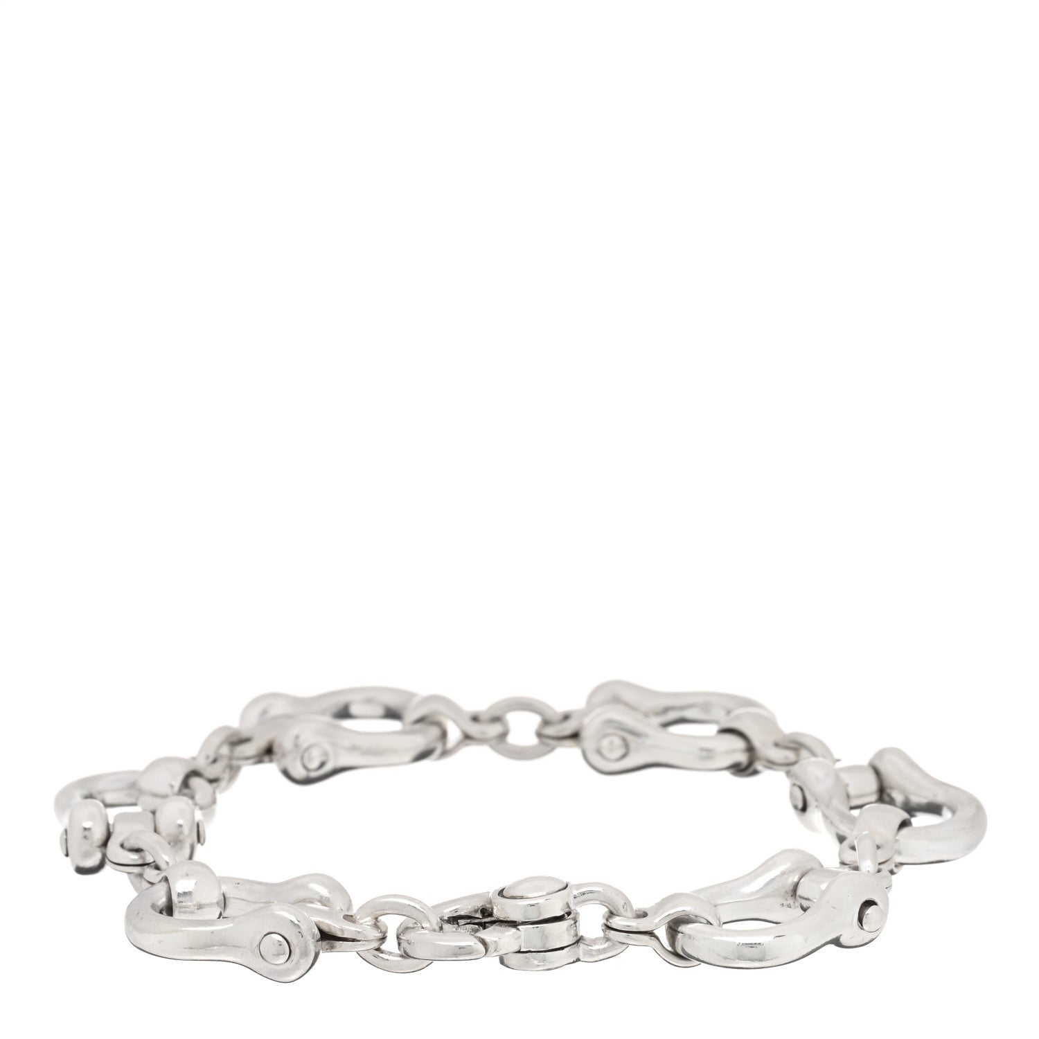 Tiffany Sterling Silver Horsebit Link Bracelet 2 of 3