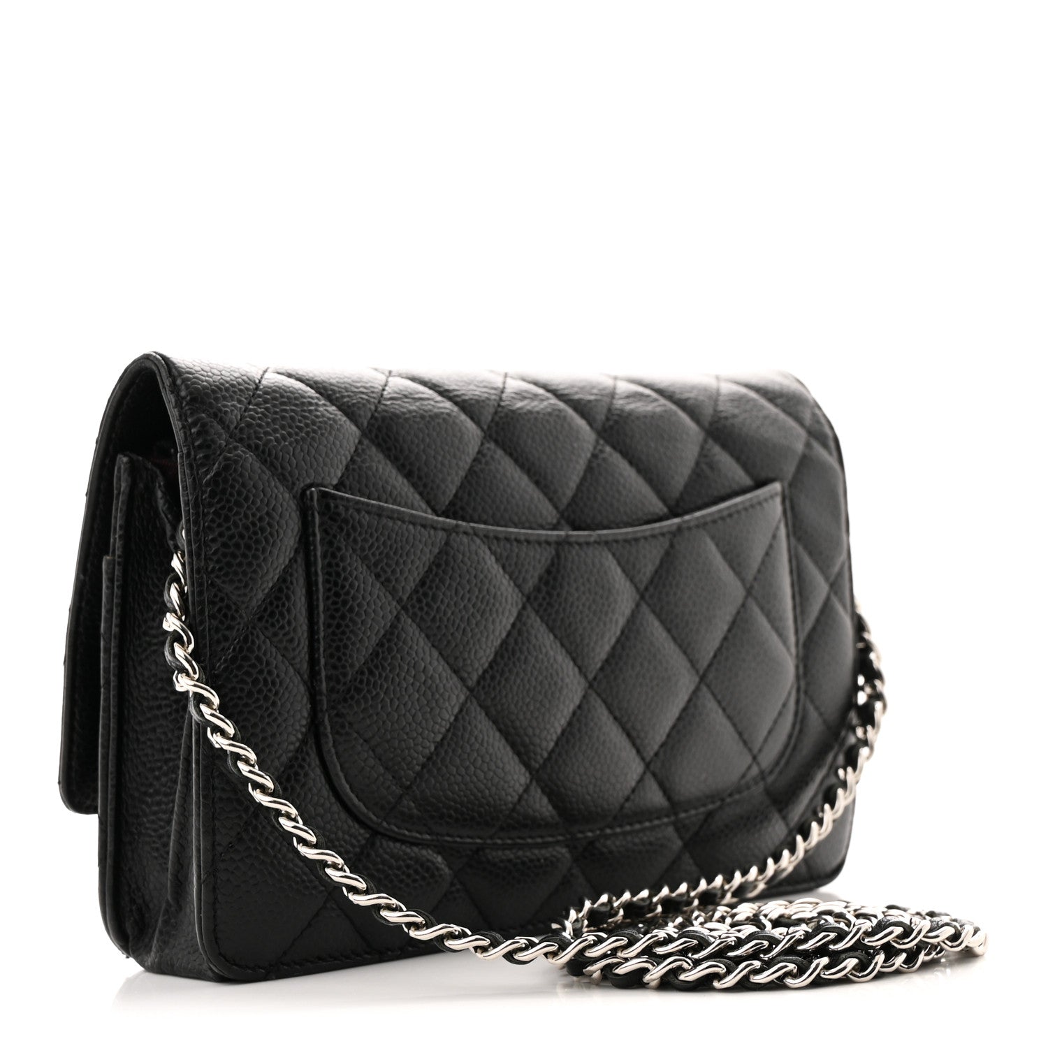Chanel Caviar Quilted Wallet on Chain WOC Black 3 of 13