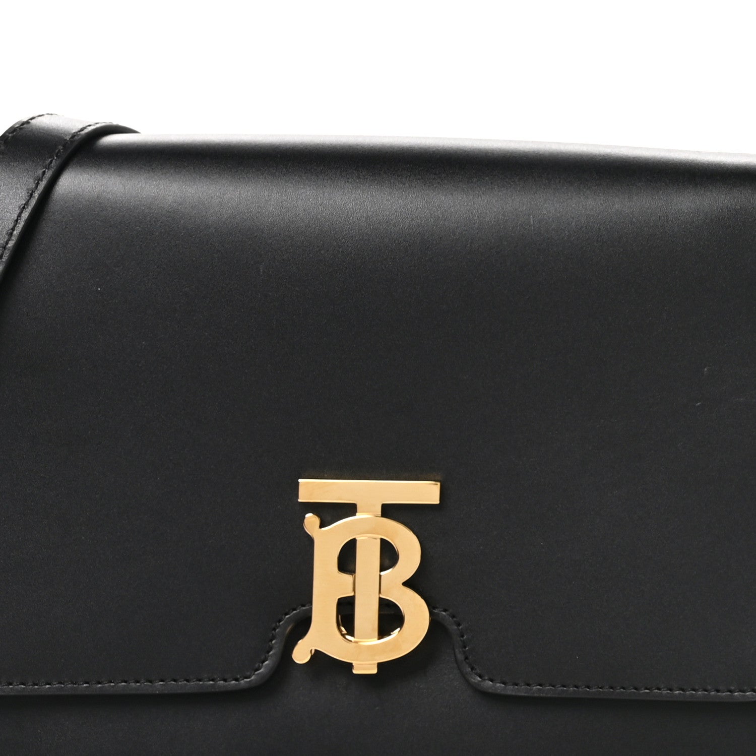Burberry Grained Calfskin Medium TB Bag Black 7 of 11