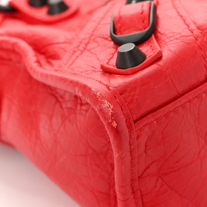 Balenciaga Agneau Arena Classic Hardware Mini City Vermillon Red 11 of 11