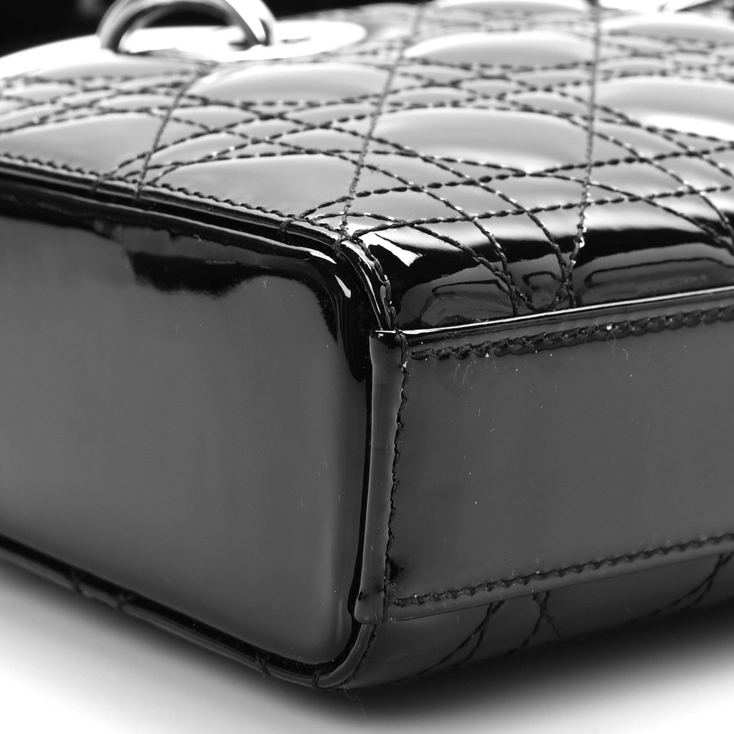 Christian Dior Patent Cannage Small Lady D-Joy Black 7 of 8