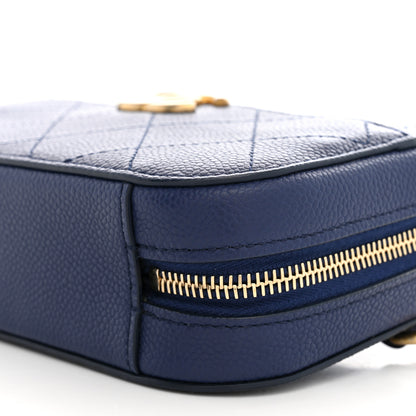 Chanel Caviar Quilted Waist Bag Navy Blue 10 of 10